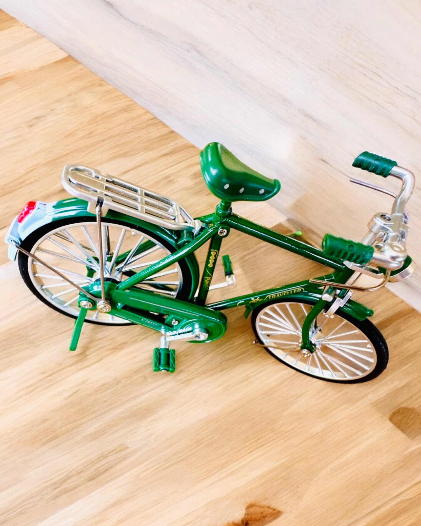 Model cykel "Retro Classic" - Miniature med gravering, perfekt som gave