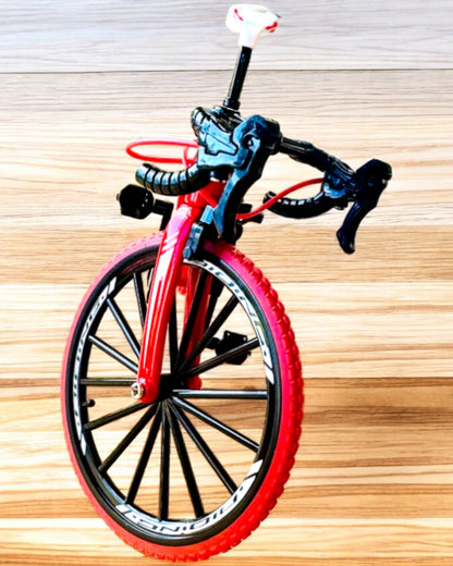 Miniaturmodel Metal Rød Cykel "SpeedMaster" personalisering med gravering som gave, 2 farvevarianter