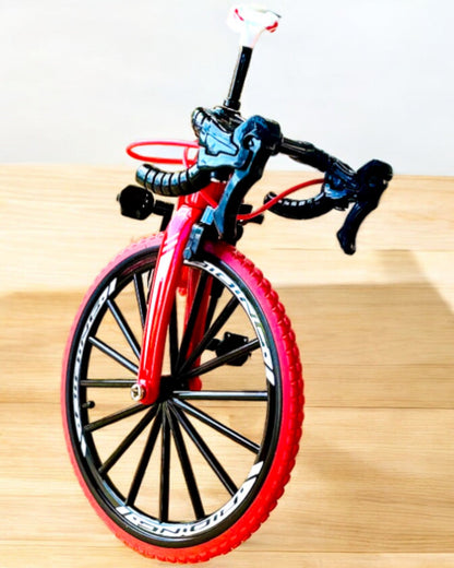 Miniaturmodel Metal Rød Cykel "SpeedMaster" personalisering med gravering som gave, 2 farvevarianter