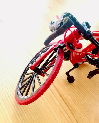 Miniaturmodel Metal Rød Cykel "SpeedMaster" personalisering med gravering som gave, 2 farvevarianter